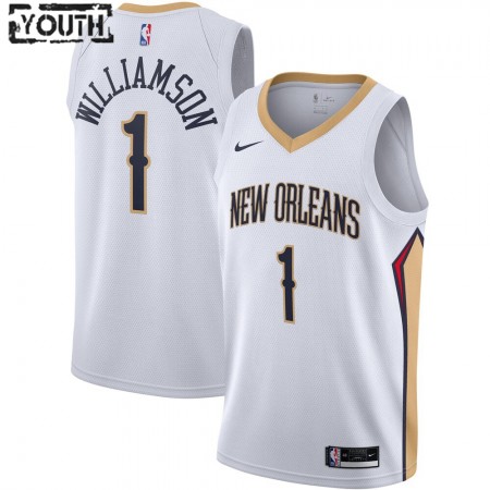 Maglia New Orleans Pelicans Zion Williamson 1 2020-21 Nike Association Edition Swingman - Bambino